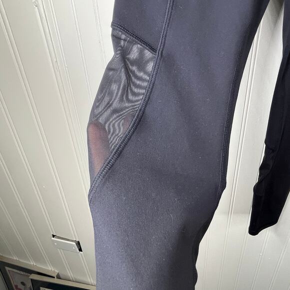 NWT RBX Medium Compression Capri Length Leggings Mesh Detail Workout Athletic - Picture 7 of 12